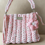 Borsa uncinetto Rosalinda di cachi boutique