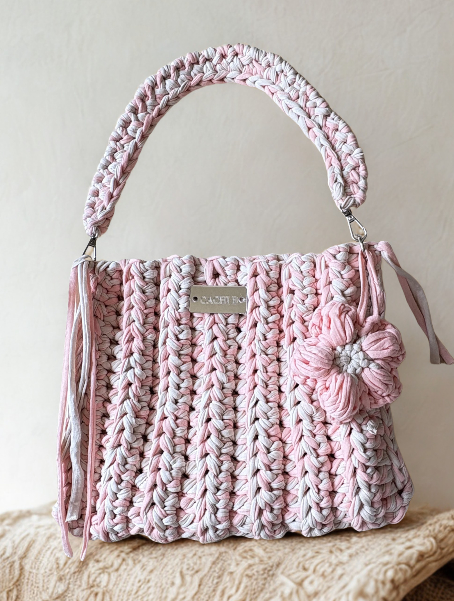 Borsa Rosalinda all'uncinetto - Cachi Boutique